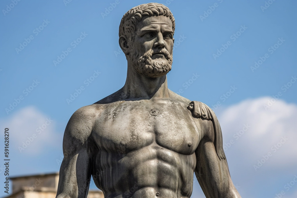 Rhodes Statue Generative AI