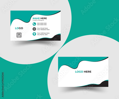 This is an unique and simple business card design. Through which you can easily present your identity in front of people. Equipped with colors and shapes.