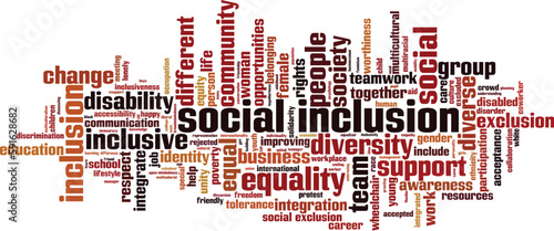 Social inclusion word cloud