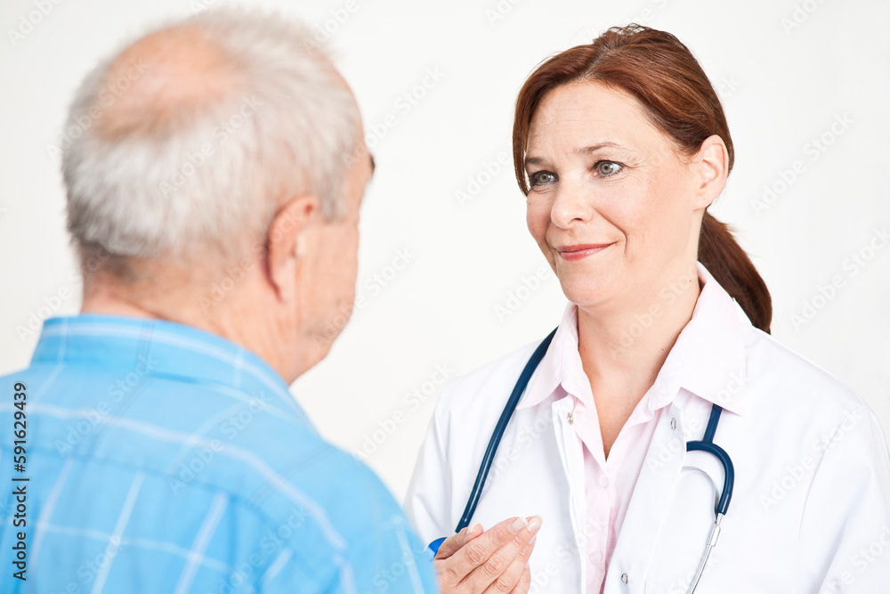 Close-up of Caregiver Speaking to Patient Close-up of Caregiver Speaking to Patient