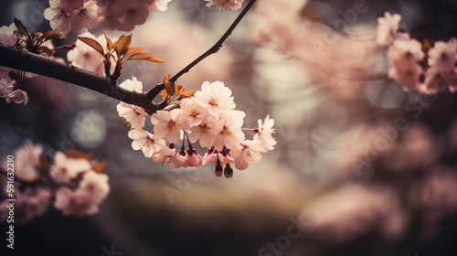 blossom in spring background 