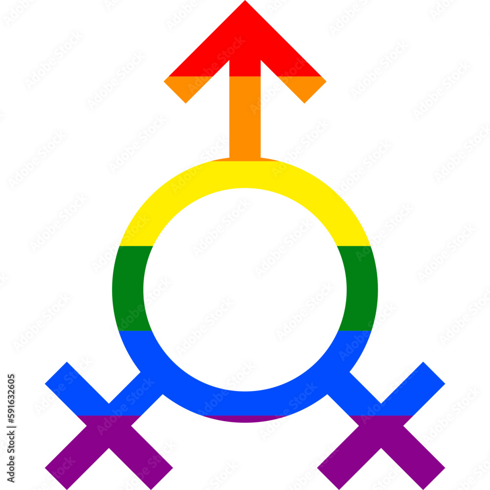 Bisexual gender orientation rainbow symbol sexual icon Bisexual gender orientation rainbow symbol sexual icon