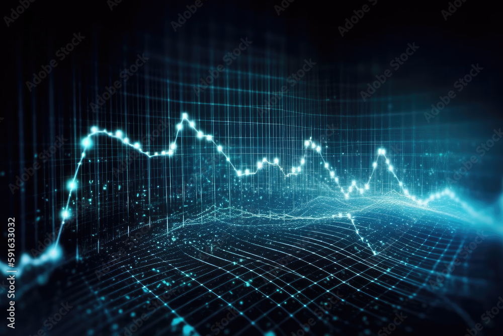 technology background with big data for business created with Generative AI technology technology background with big data for business created with Generative AI technology
