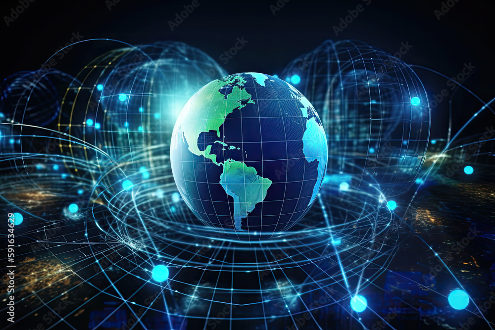 business finance background theme created with Generative AI technology business finance background theme created with Generative AI technology