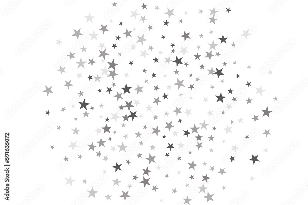 Star confetti. Silver casual confetti background. Bright design pattern. Star confetti. Silver casual confetti background. Bright design pattern.