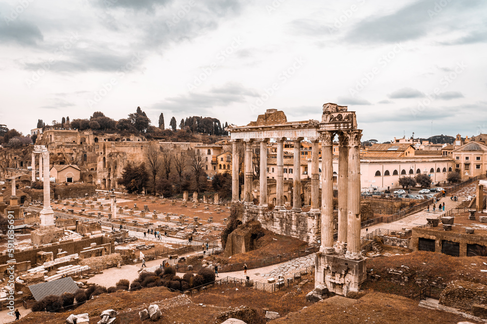 Forum Romanum in Rom, Italien