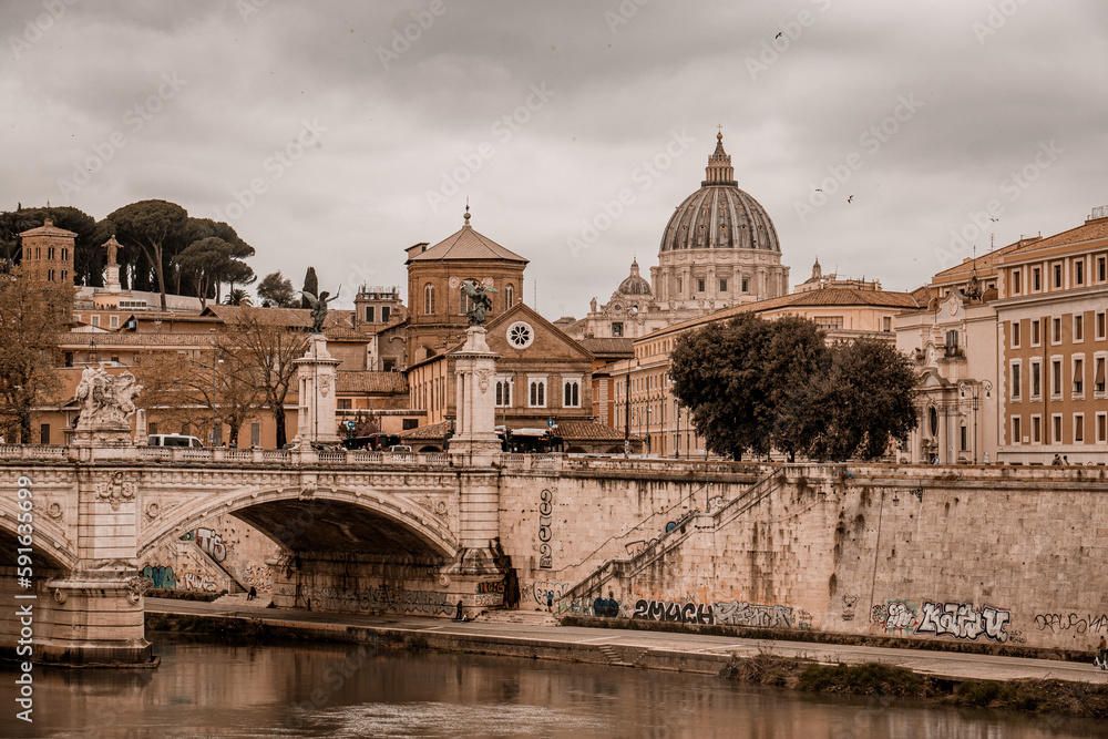 Aussicht auf den Petersdom, Rom