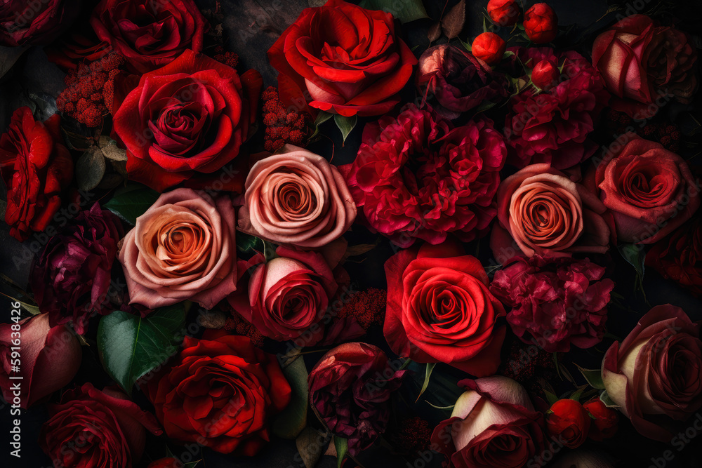 red roses background flowers, wallpaper red roses background flowers, wallpaper