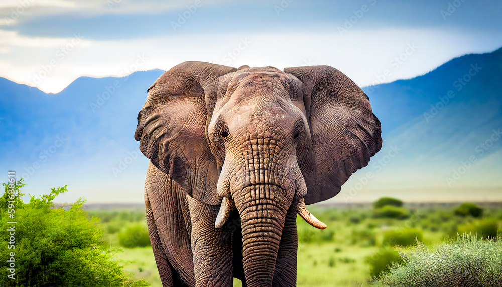 Elephant in the Natural World. .Generative AI