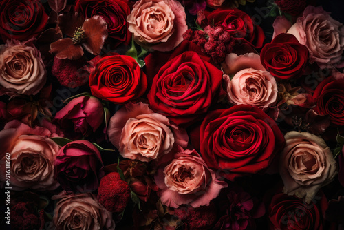 red roses background flowers  wallpaper