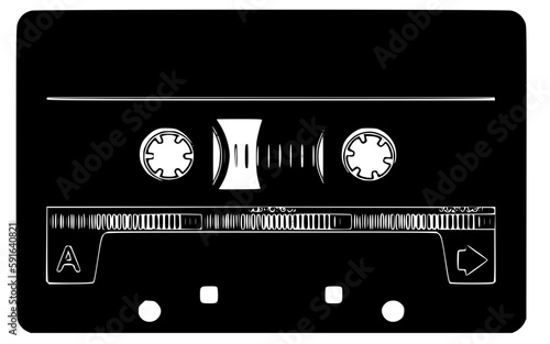retro audio cassette