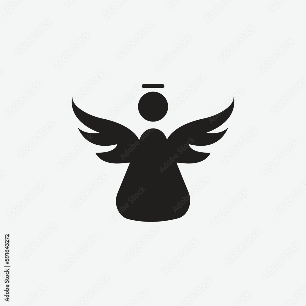 Fototapeta premium vector illustration of angel icon for grahic and web design