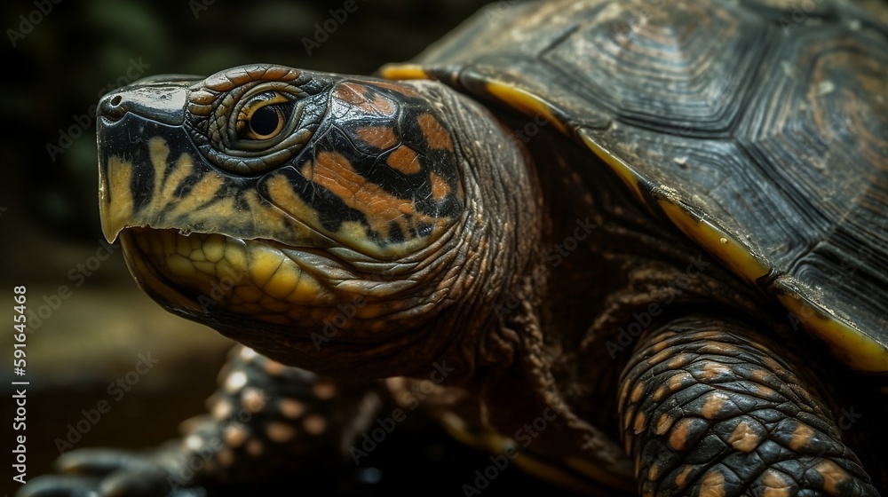 Obraz premium turtle head eye