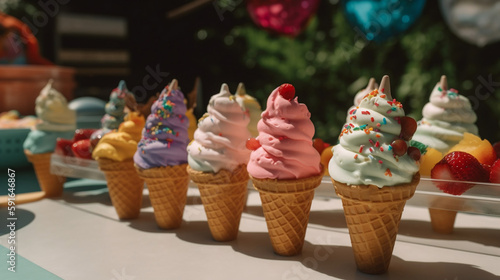 ice cream cones