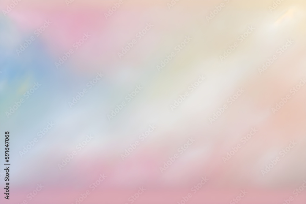 Abstract, textured, pastel background in pink and shades of blue and orange