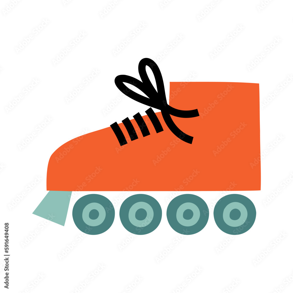rollers in flat style. vector geometric illustration. rollers in flat style. vector geometric illustration.