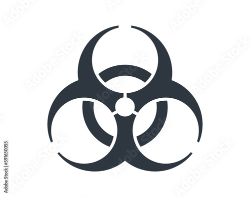 Simple Biological hazard symbol. 
