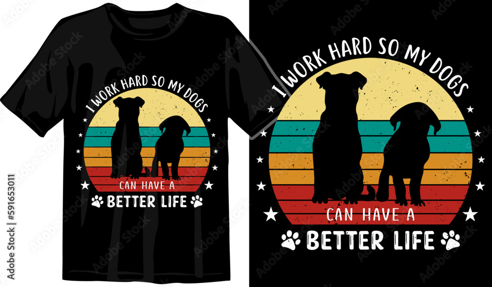Retro vintage Dog lover T-shirt Design, graphic for t shirt, typographic tshirt design vector