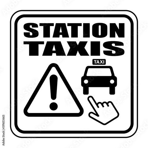 Logo station taxis.