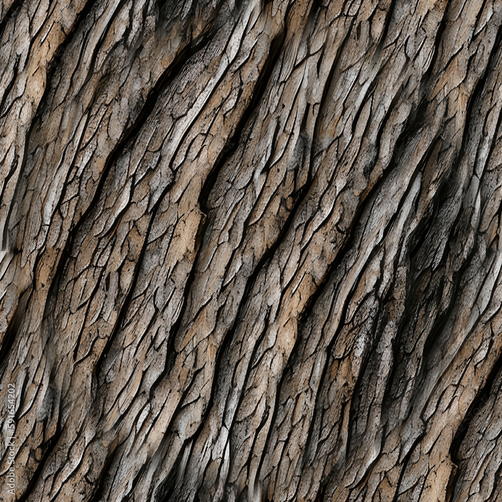 Texture, illustration of old tree bark, created by artificial intelligence Texture, illustration of old tree bark, created by artificial intelligence