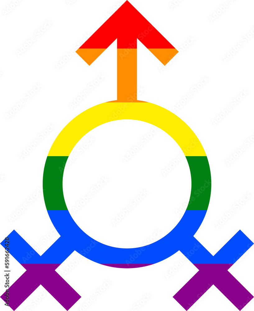 Bisexual gender orientation rainbow symbol sexual icon Bisexual gender orientation rainbow symbol sexual icon