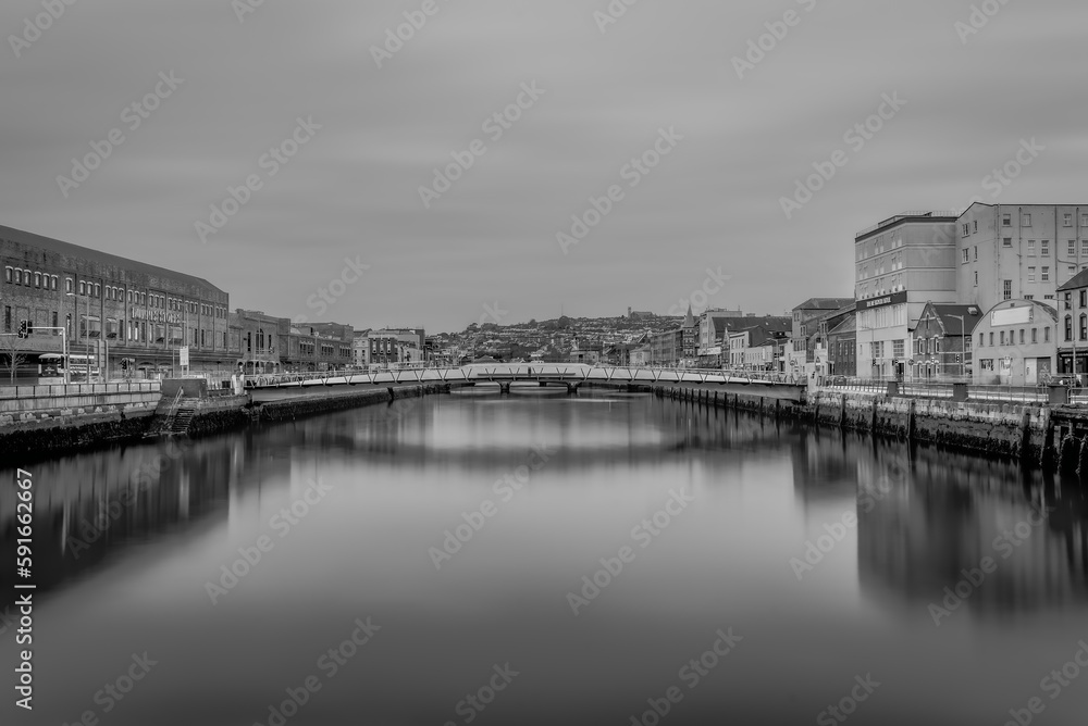 The River Lee in Cork City Centre 