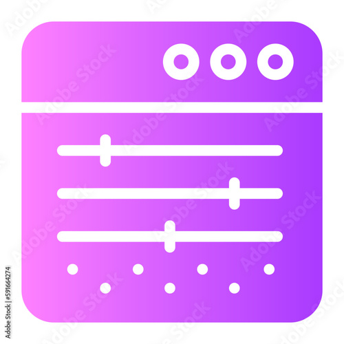 mixing gradient icon
