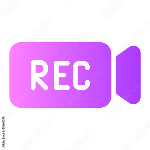 record gradient icon