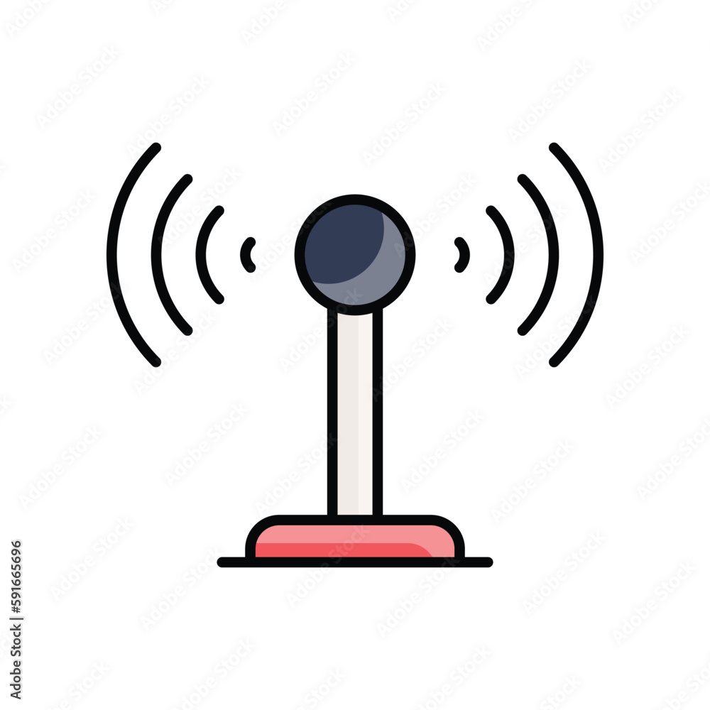 Broadcasting icon. Suitable for Web Page, Mobile App, UI, UX and GUI design Broadcasting icon. Suitable for Web Page, Mobile App, UI, UX and GUI design