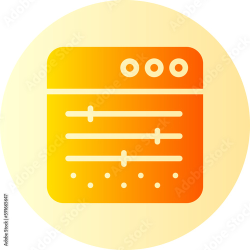 mixing gradient icon