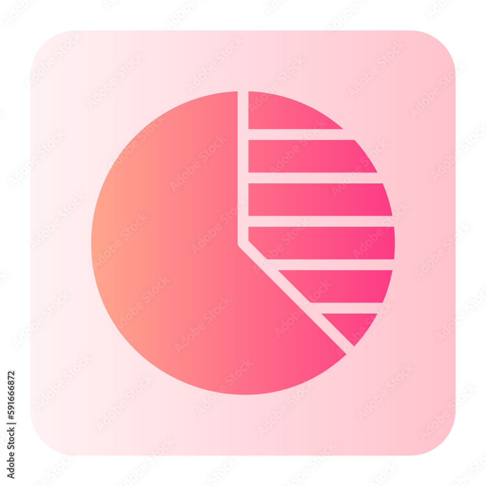 pie chart gradient icon pie chart gradient icon