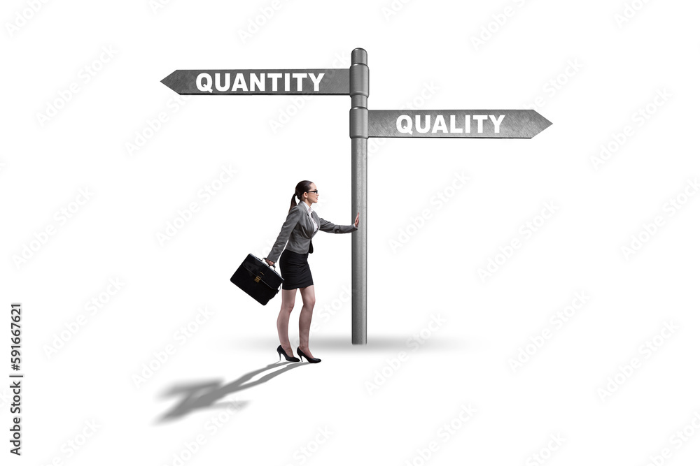 Concept of trade-off between quality and quantity Concept of trade-off between quality and quantity