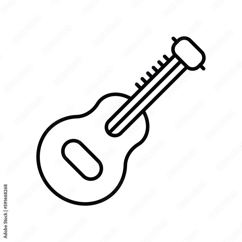Guitar icon. Suitable for Web Page, Mobile App, UI, UX and GUI design