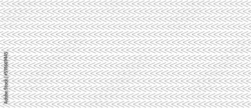 Seamless arrow pattern on white background. Modern chevron lines pattern for backdrop and wallpaper template. Black simple lines with repeat texture. Seamless chevron background, vector illustration