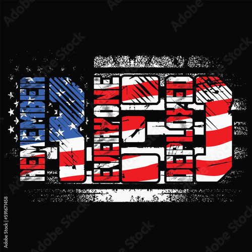 Remember Everyone Deployed Svg, Red Friday, American Flag