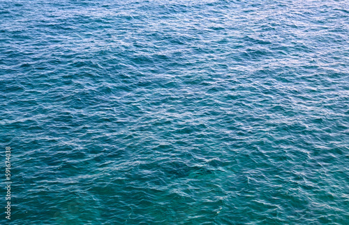 Abstract blue ocean water background.Sea waves natural texture for design.Selective focus. 