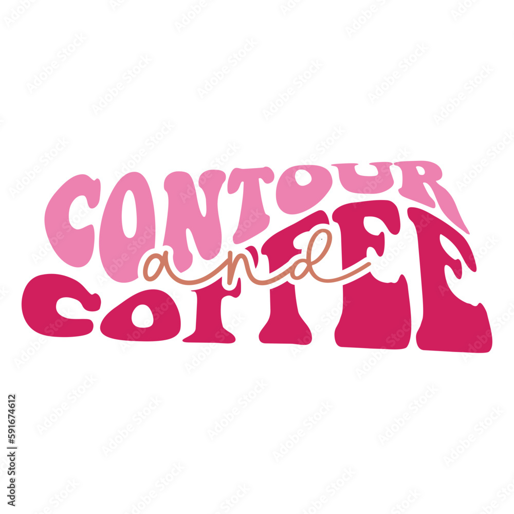 Contour And Coffee svg