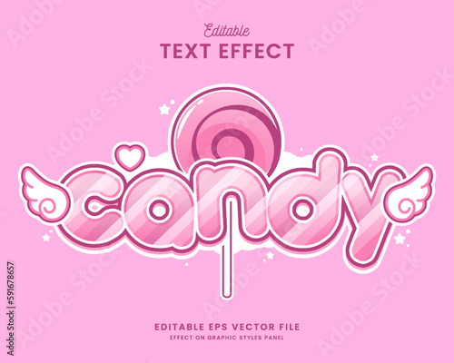 decorative candy Font and Alphabet vector
