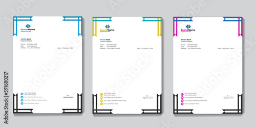 This premium Letterhead Pad template belongs MS Word, AI, EPS, PSD, PDF versions. This template is 100% customizable and ready to print. A help file is included with the main file. Please click the sc