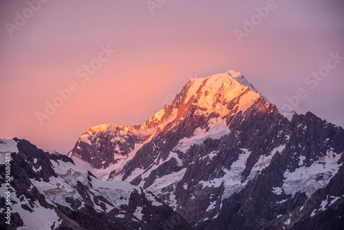 Sunset at Mt Cook