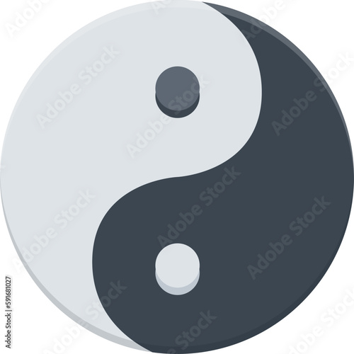 design vector image icons yin yang