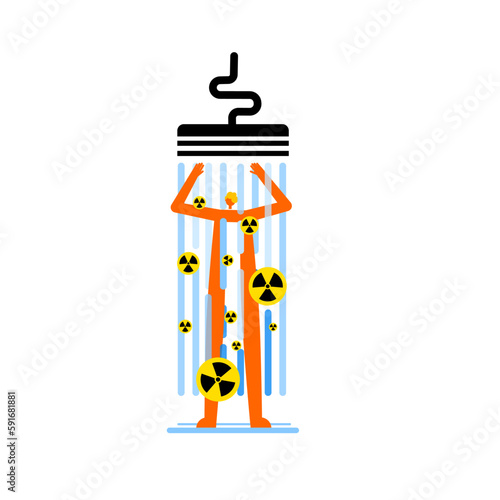 Cartoon characters designed for radioactive decontamination.