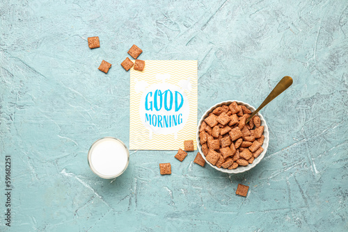 Morning breakfast routine w...