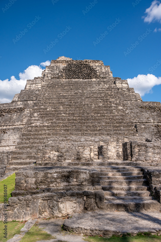 Ancient mayan ruins of Chacchoben in the jungle near the cruise terminal at Costa Maya. Ancient mayan ruins of Chacchoben in the jungle near the cruise terminal at Costa Maya.