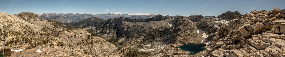 Kennedy Pass Panorama in Kings Canyon