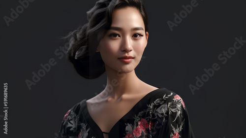 ピアニスト・音楽家・お嬢様・上品な女性（Generative AI）
