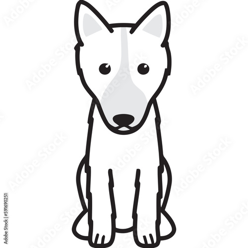 Northeasterly Hauling Laika Dog Breed Cartoon Kawaii Sketch Hand Drawn Watercolor Painting Silhouette Sticker Illustration Sublimation EPS Vector Graphic