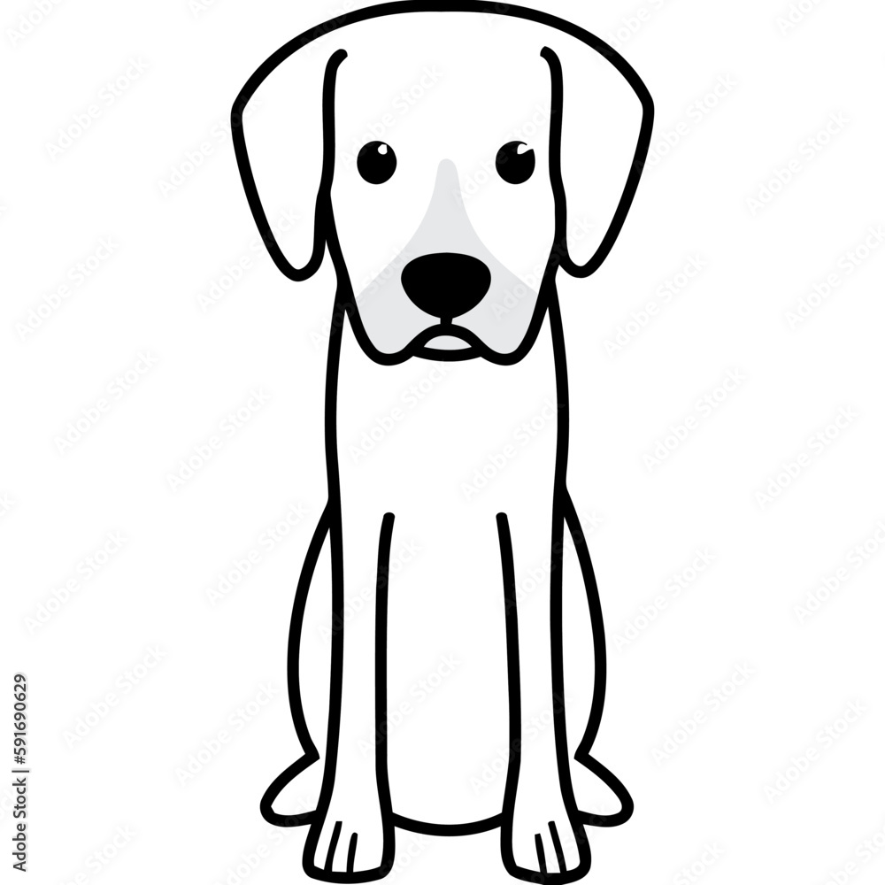 Fototapeta premium Treeing Tennessee Brindle Coonhound Dog Breed Cartoon Kawaii Sketch Hand Drawn Watercolor Painting Silhouette Sticker Illustration Sublimation EPS Vector Graphic
