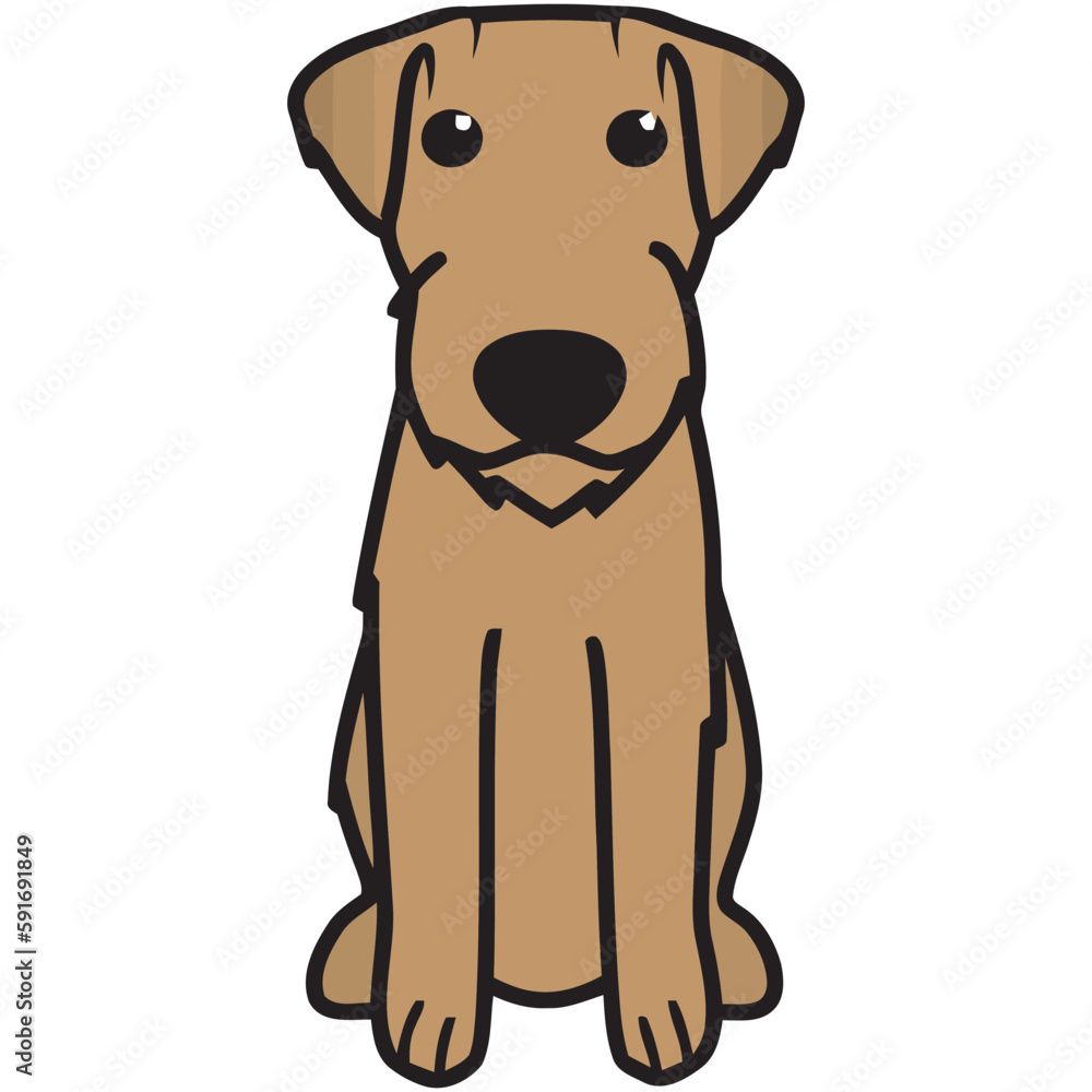 Fototapeta premium Russell Terrier Dog Breed Cartoon Kawaii Sketch Hand Drawn Watercolor Painting Silhouette Sticker Illustration Sublimation EPS Vector Graphic