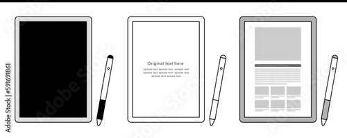 タブレット　イラストいろいろセット